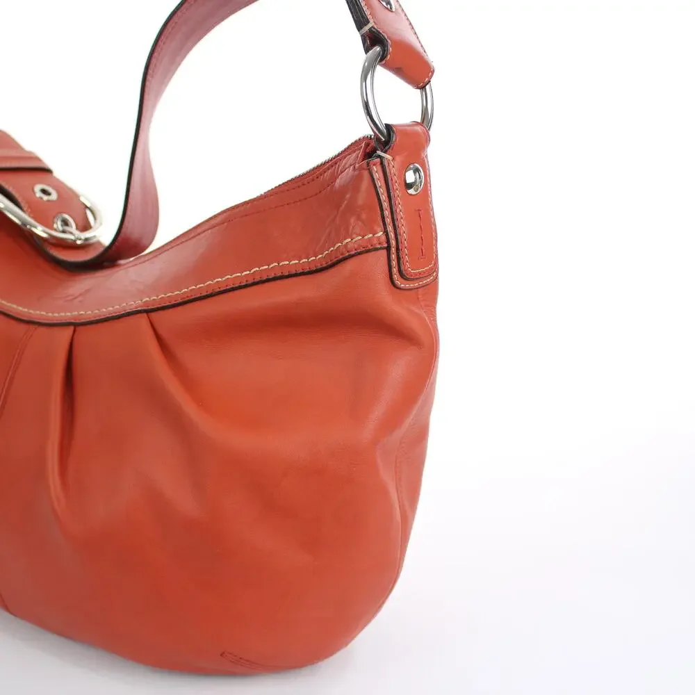 Coach Vintage Y2K Soho Hobo Bag Orange Leather Shoulder Bag - Picture 7 of 9